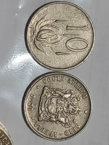 1971 10 cents dual side of coin