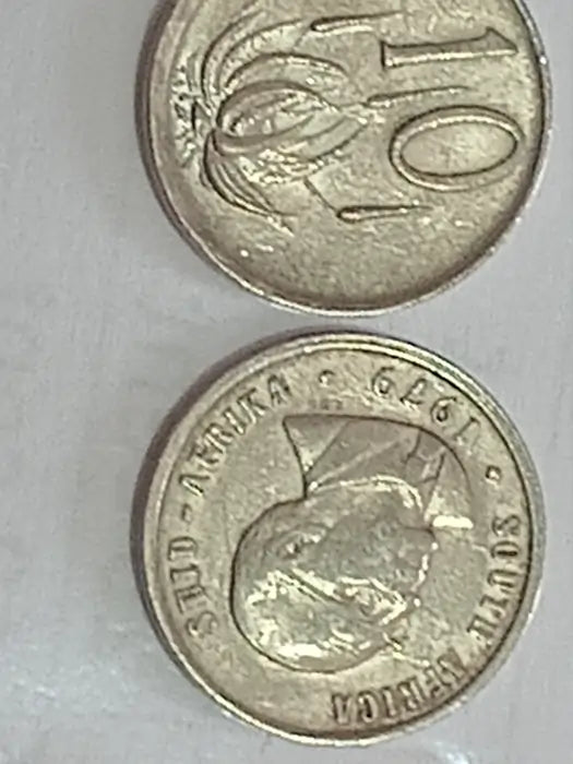 TWO 1979 10 Cent COINS obverse + reverse