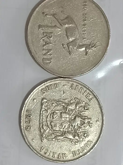 1978,  R1 - two coins on grey background 
