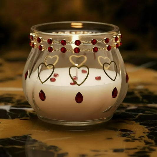 S3 - Lux jar semi empty to highlight the hearts and cubic pattern