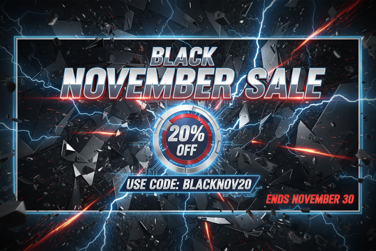 Avengers-Themed Black November Sale Banner