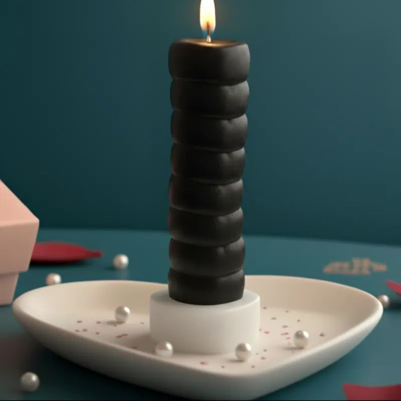 black color candle
