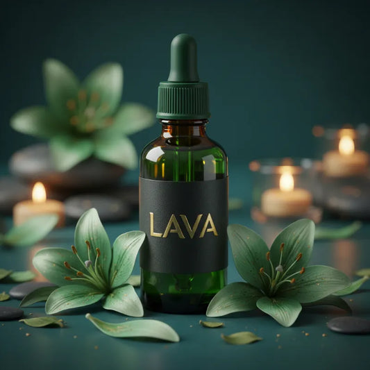 Heart Chakra Oil – Anahata in tinted dark glass dropper bottle