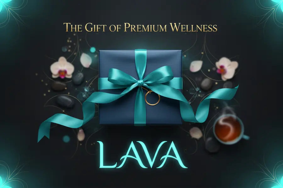 OUR LAVA-GIFT CARD with text " gift-of-premium-wellness"