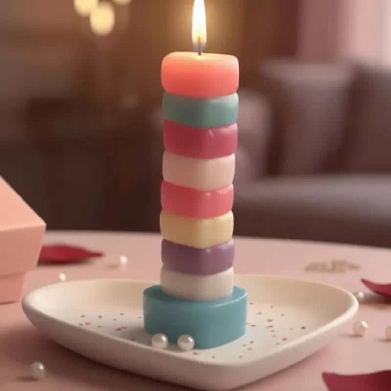 multiple color candle