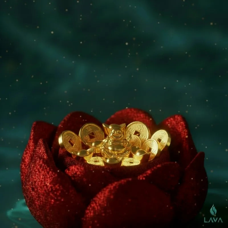 Dark red Lotus holder only