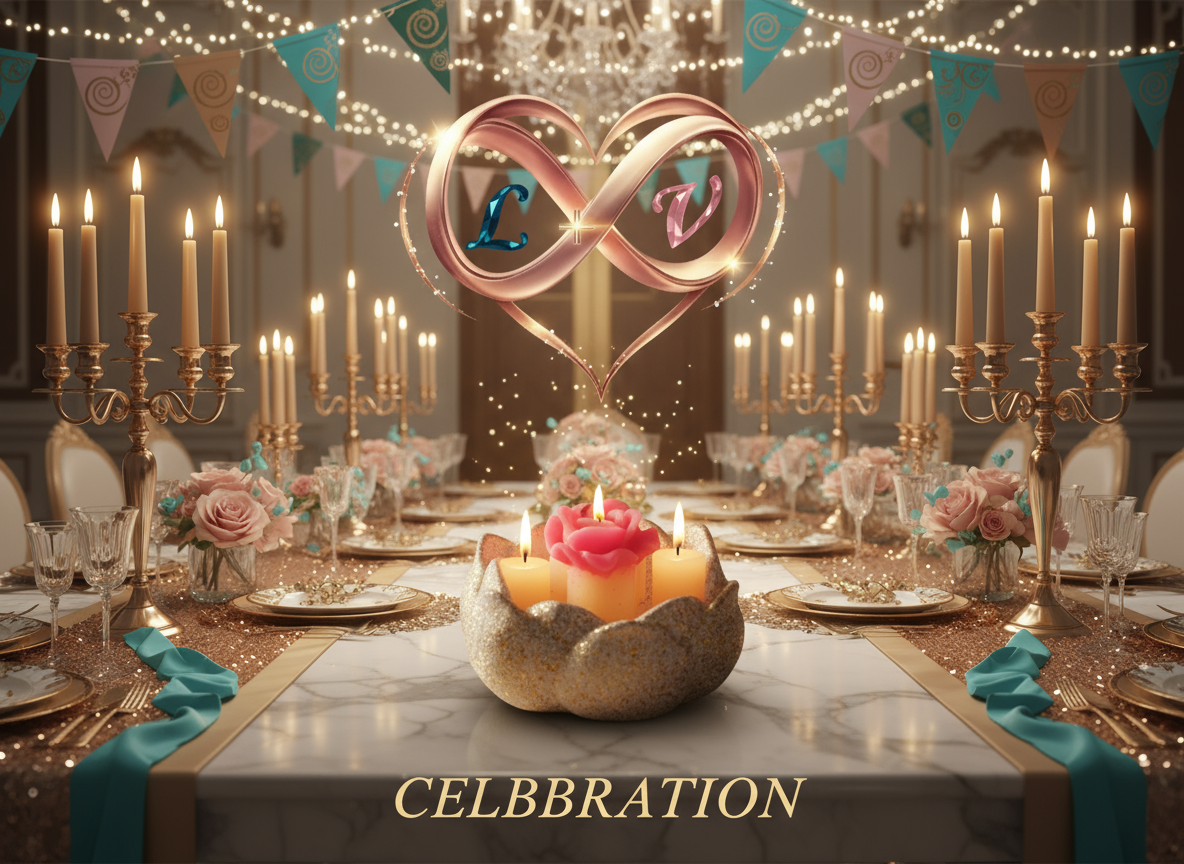 Pink Lotus Celebration Banner