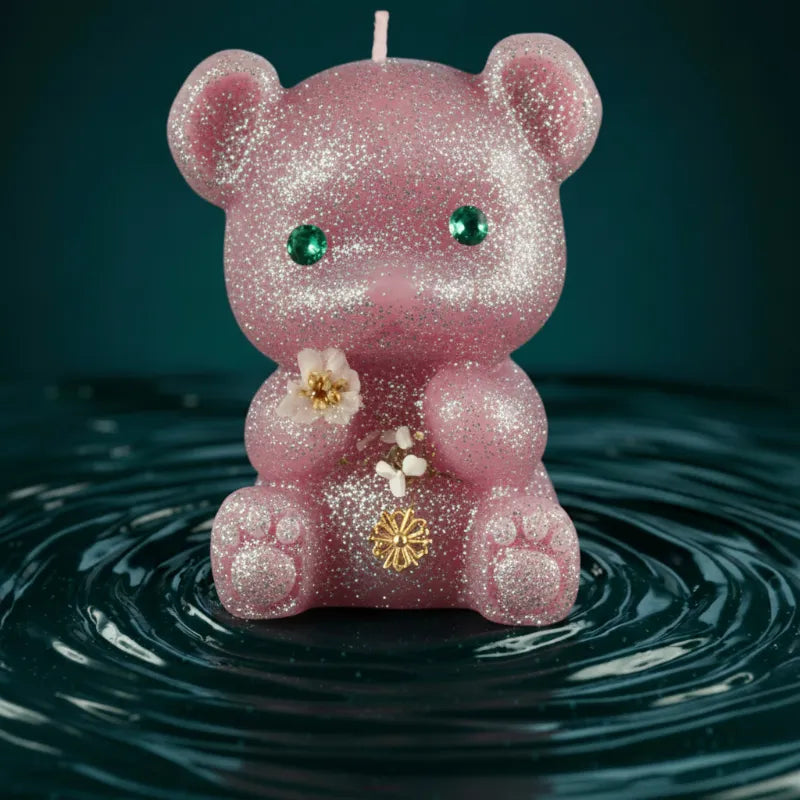 Dark pink teddy