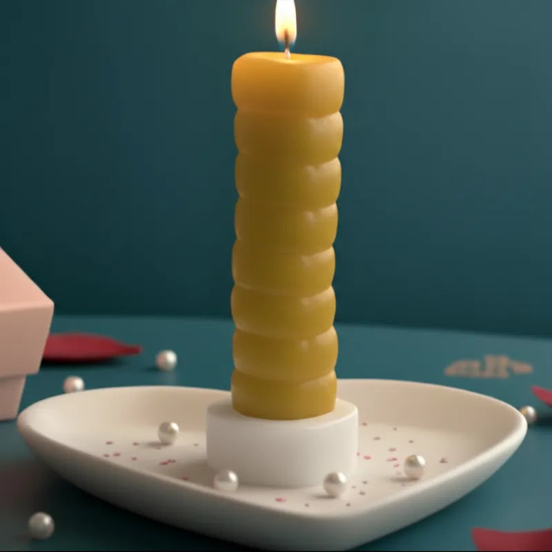yellow color candle